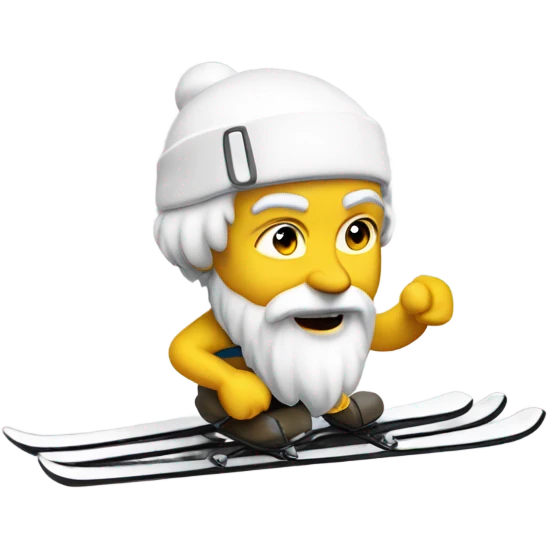 Socrates on ski’s emoji
