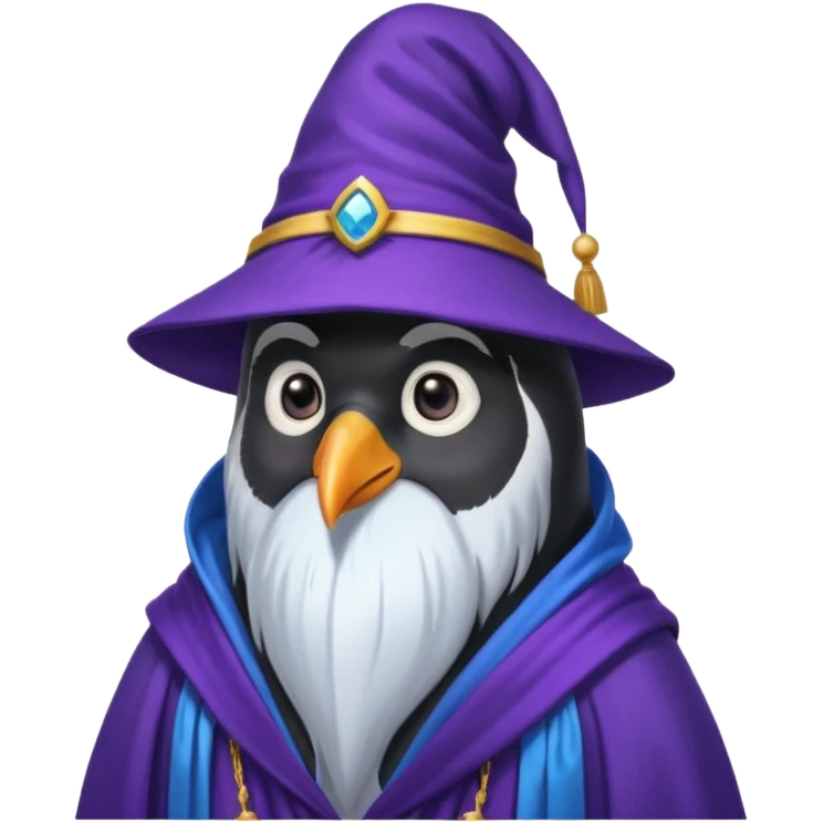 Penguin Wizard emoji