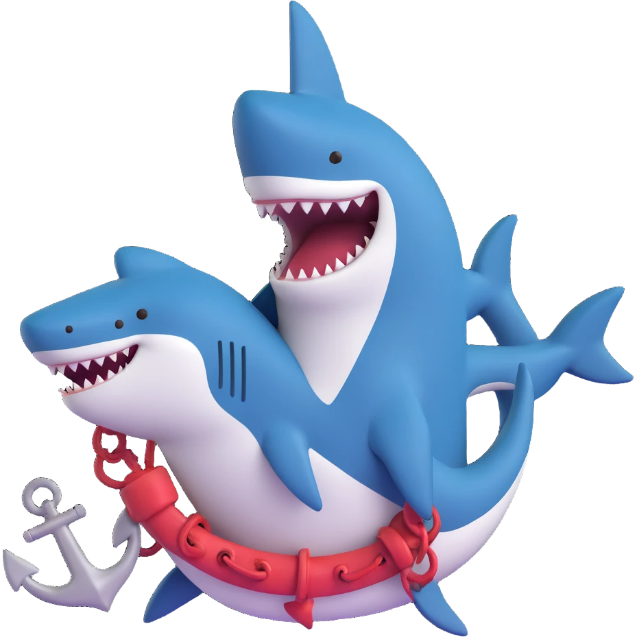 shark anchor emoji