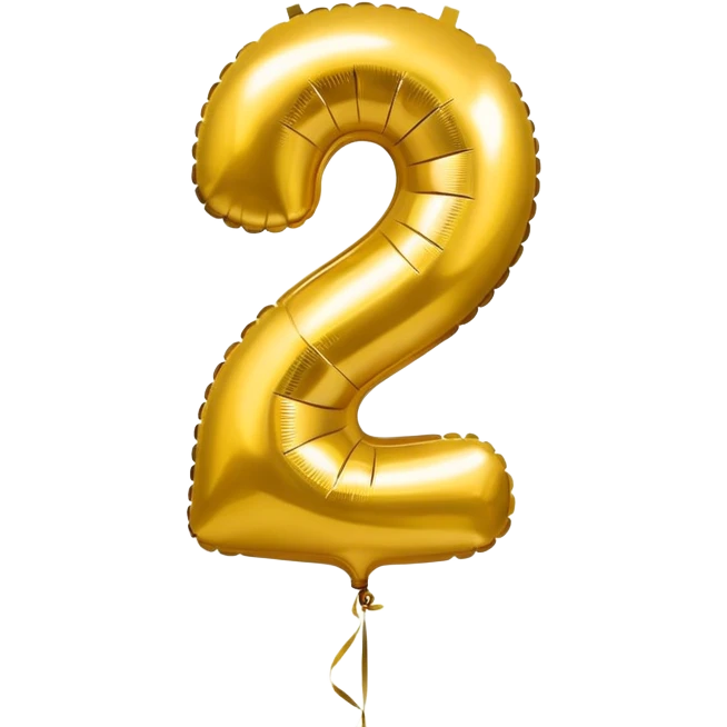 20 number in gold baloons emoji