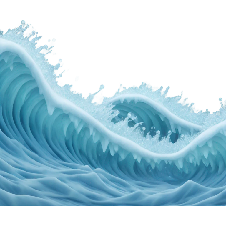 Frozen waves emoji
