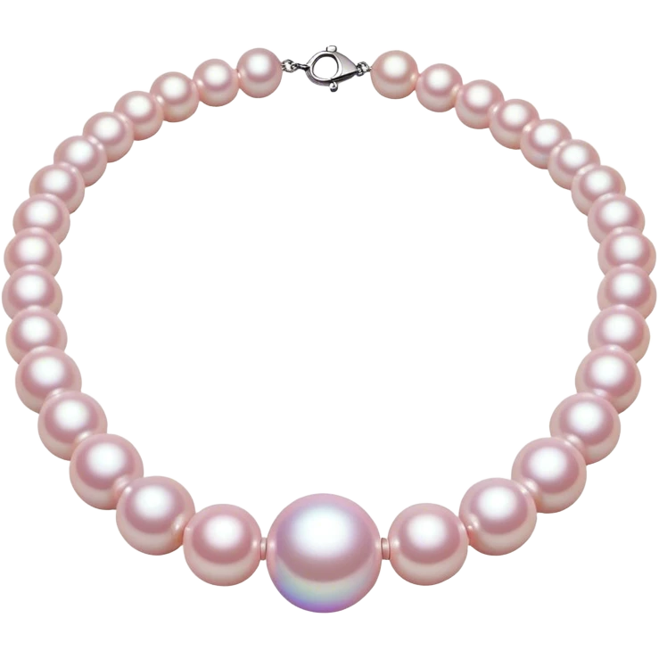 pearl pink necklace emoji
