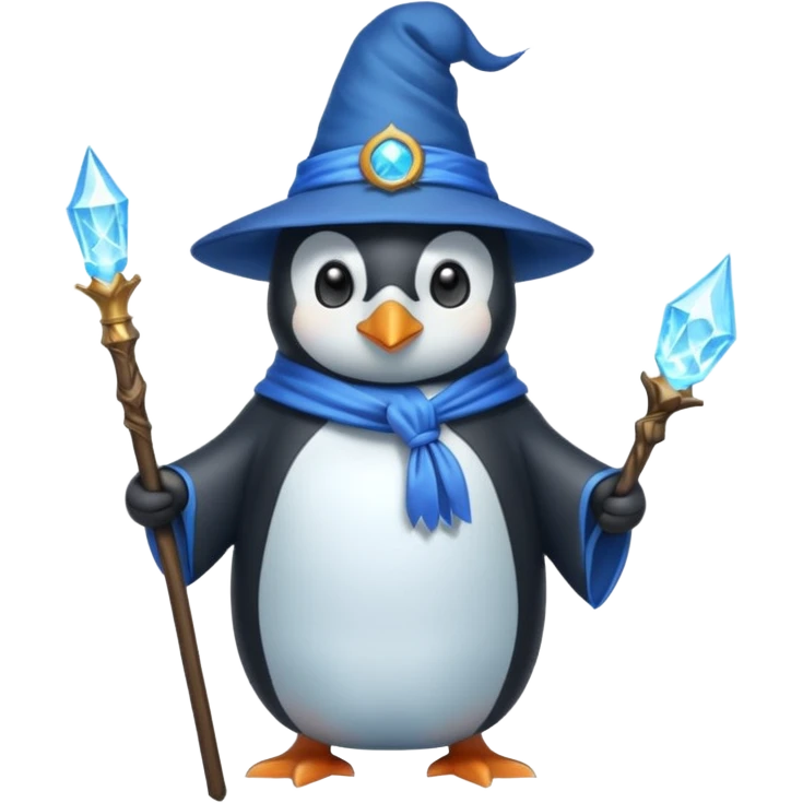 Penguin Wizard emoji