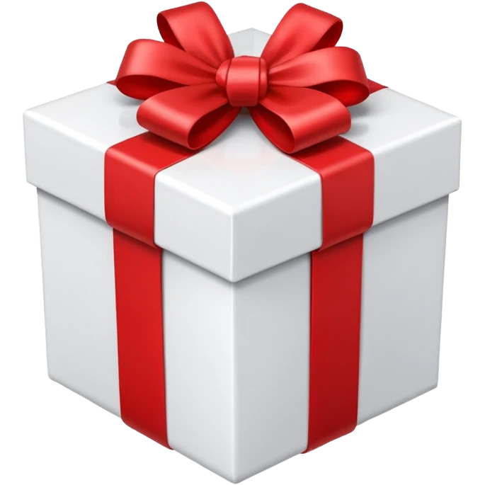white gift box emoji