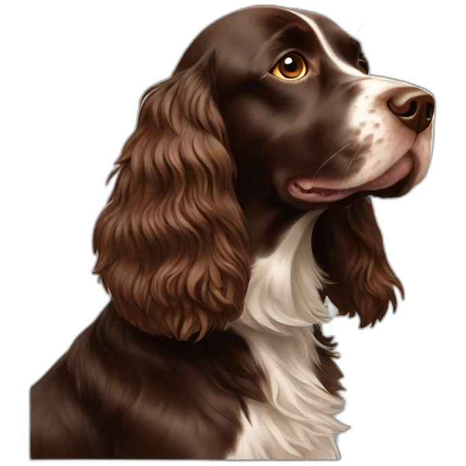 Brown cute sprocker spaniel emoji