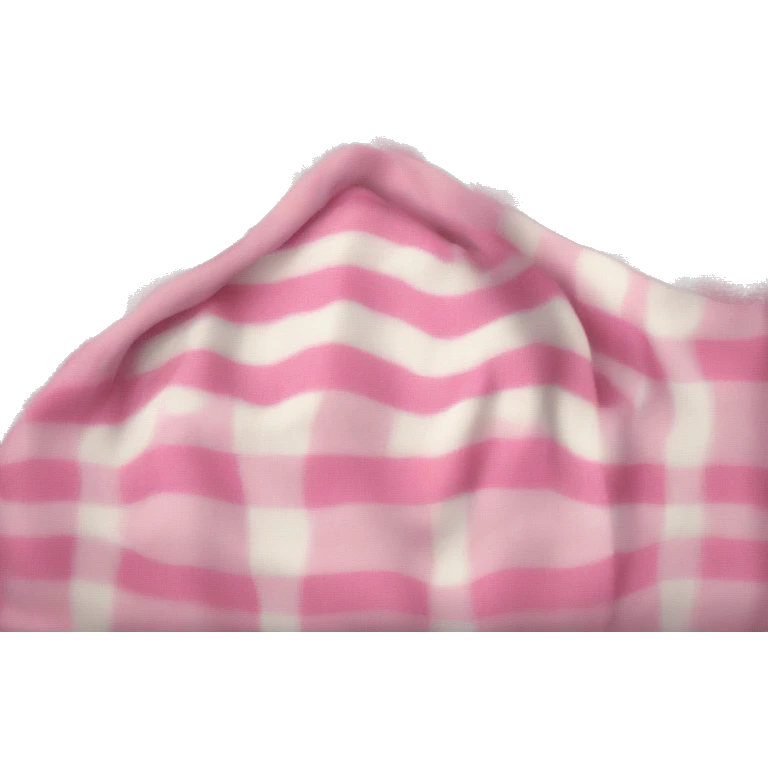 Pink and white soft older blanket emoji