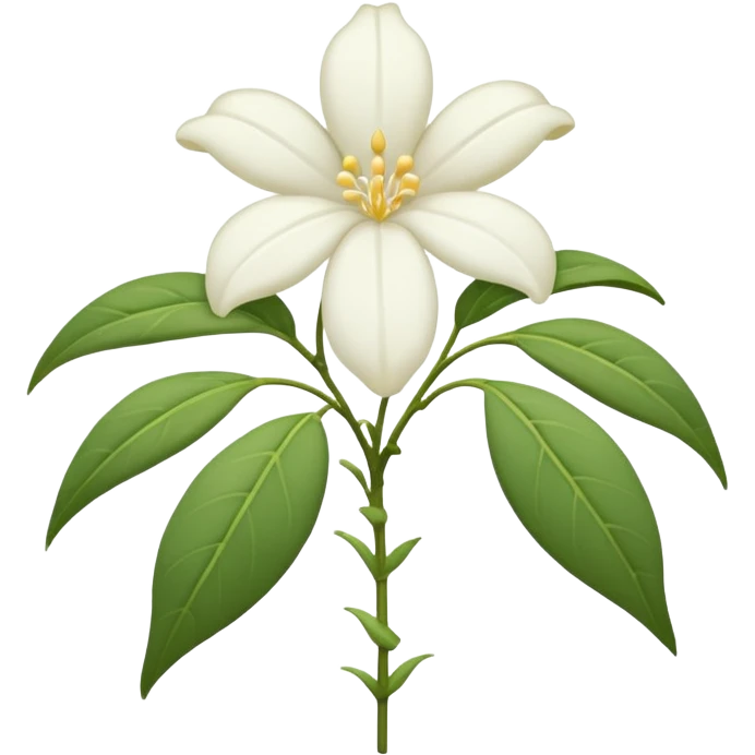 wilted jasmine emoji emoji