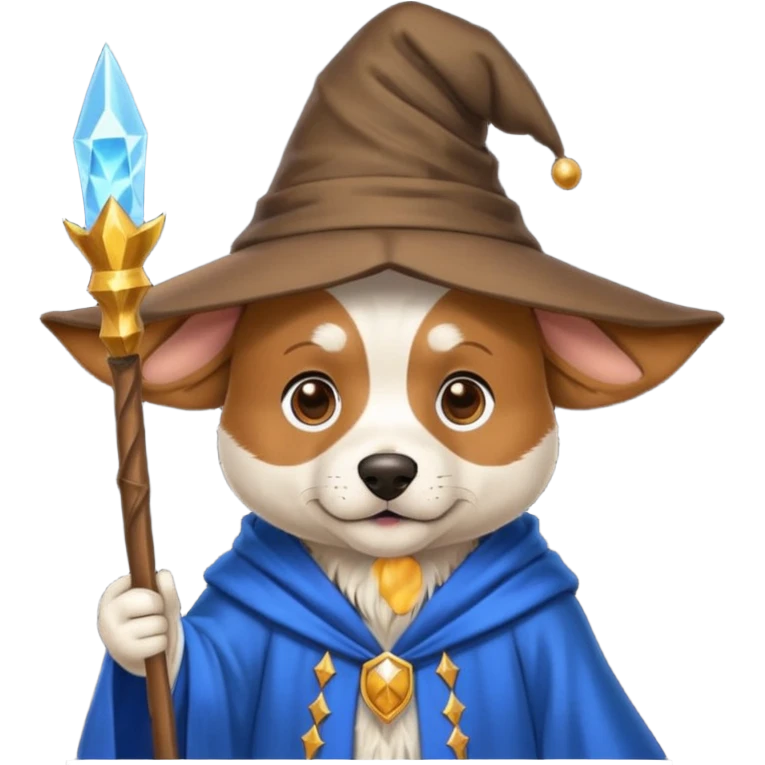 Dog wizard emoji