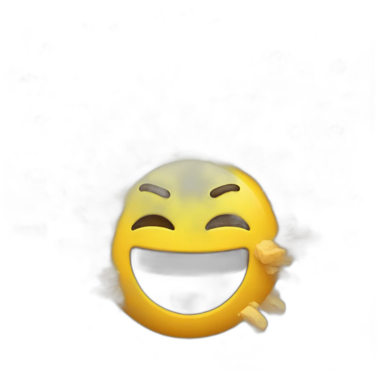 Emoji explosion with a smile emoji