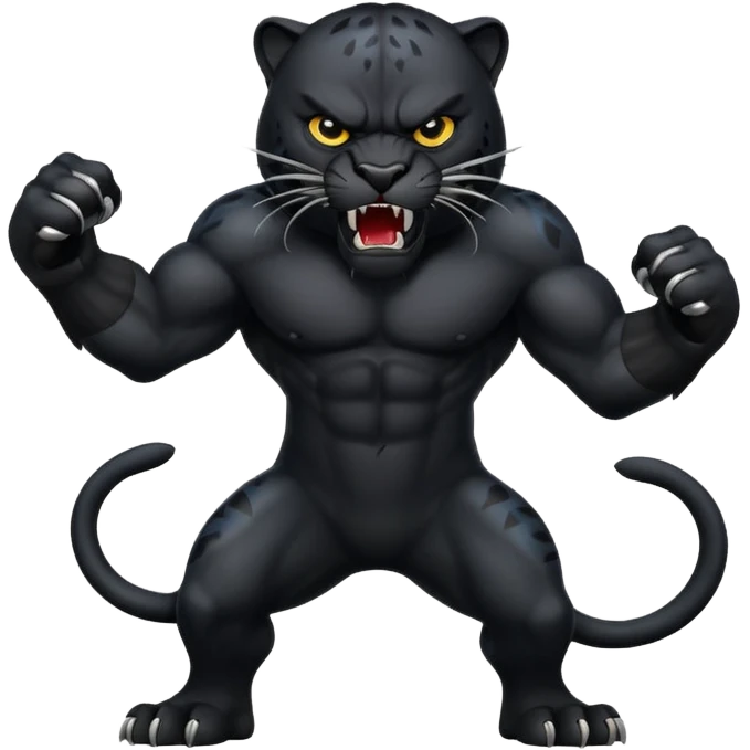 angry panther full  emoji