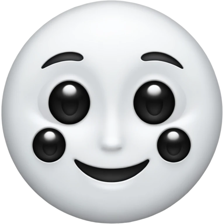 🙂 in completely black with white eyes and smile emoji