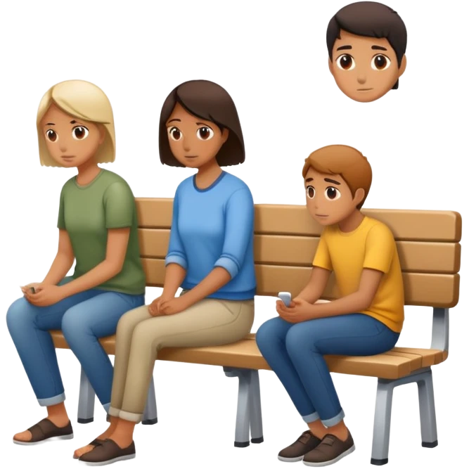 people facing away sitting  emoji