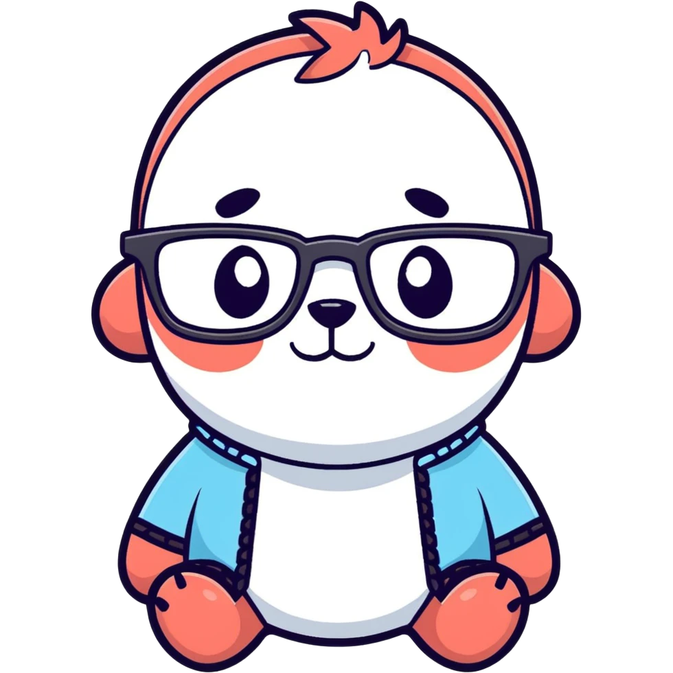 Stitch with glasses  emoji