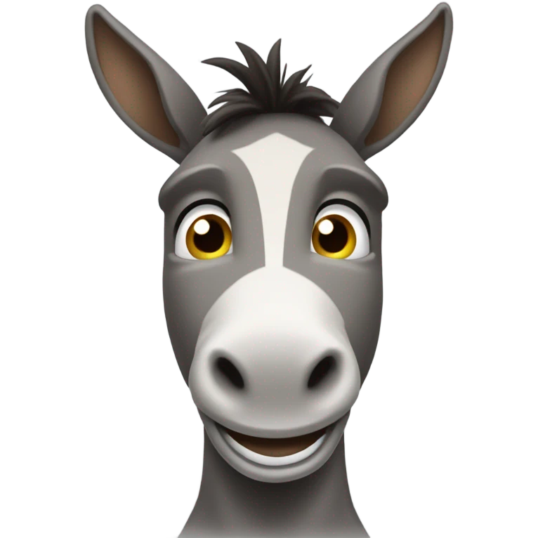Smilling donkey man emoji