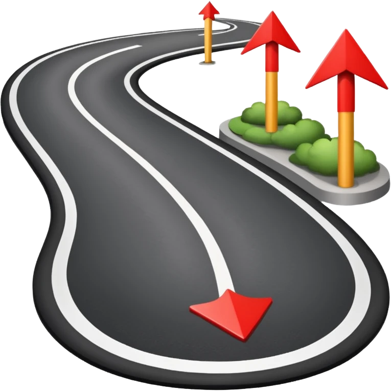 create a realistic emoji showing logistics route emoji