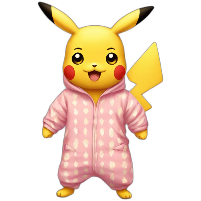 Pikachu en pijama emoji