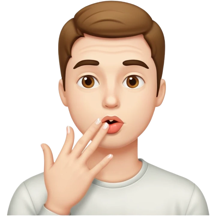 guy blowing kisses emoji
