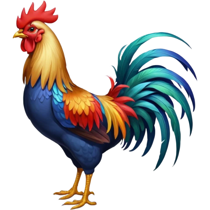 un coq emoji