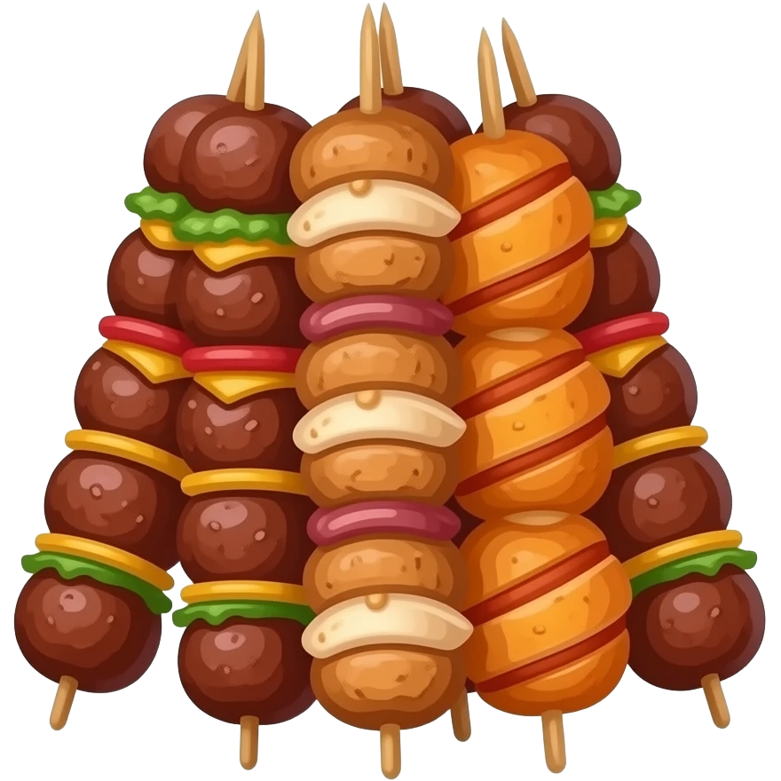 bbq churrasco kebabs pile emoji