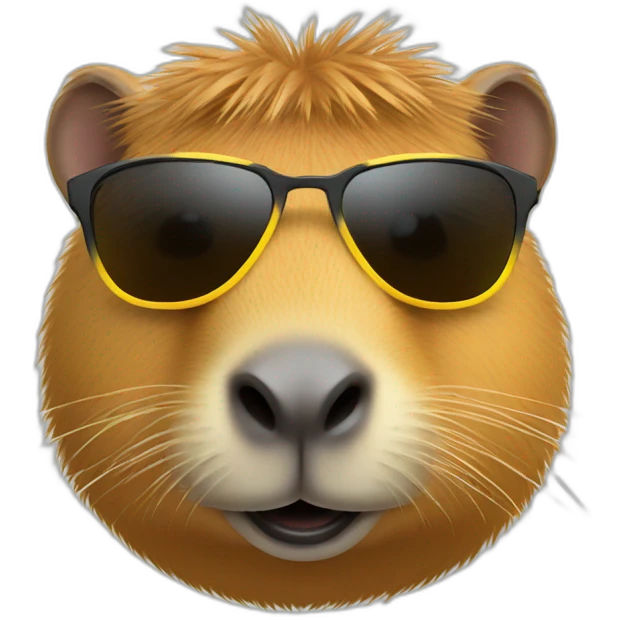 capybara with sunglasses emoji