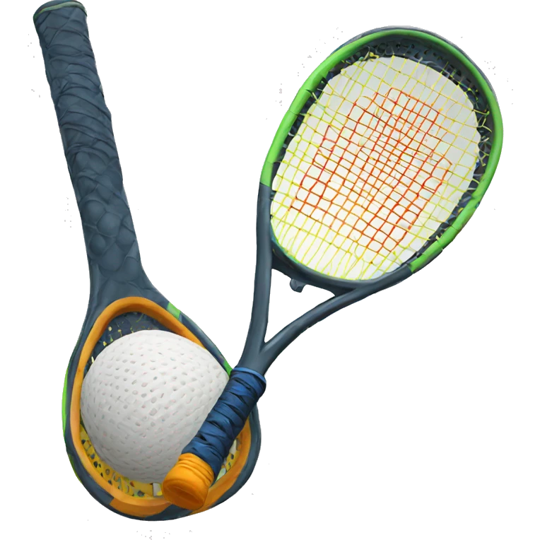 player's back holding a racquet emoji