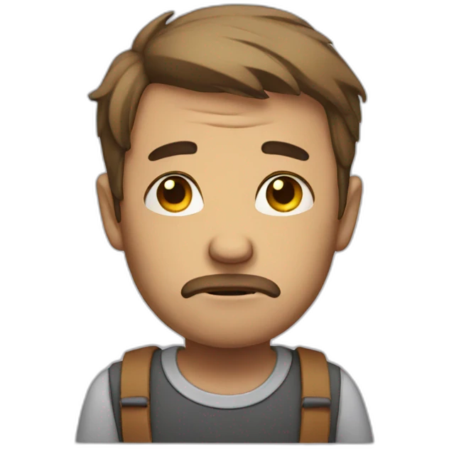 sad guy emoji