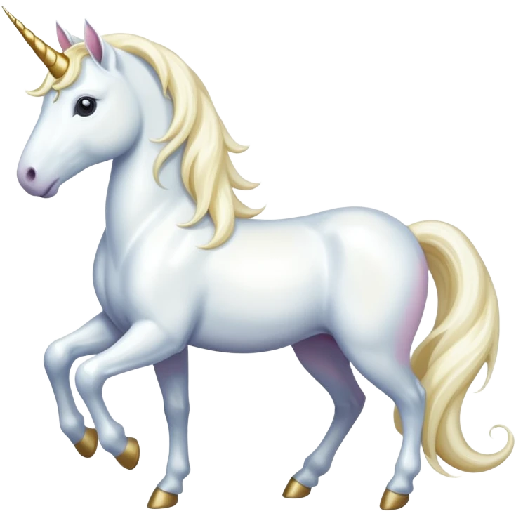 milky colored unicorn emoji