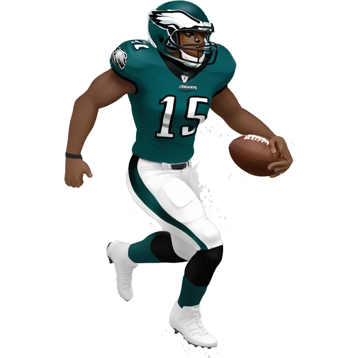 eagles football player defeating commanders football player emoji