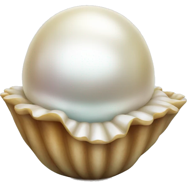 Pearl in shell emoji