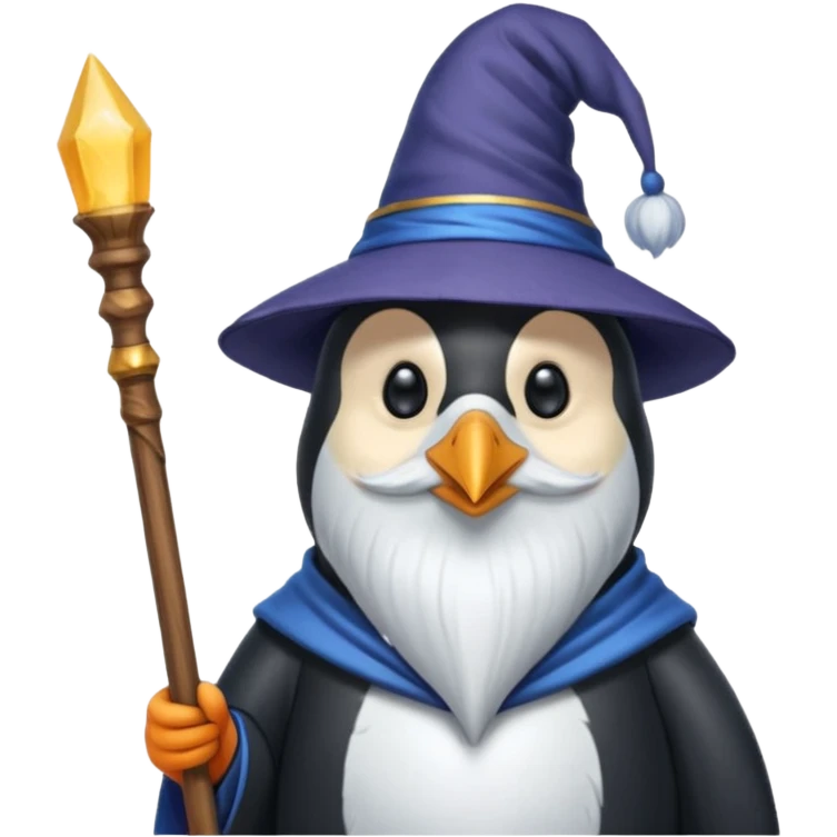 Penguin Wizard emoji