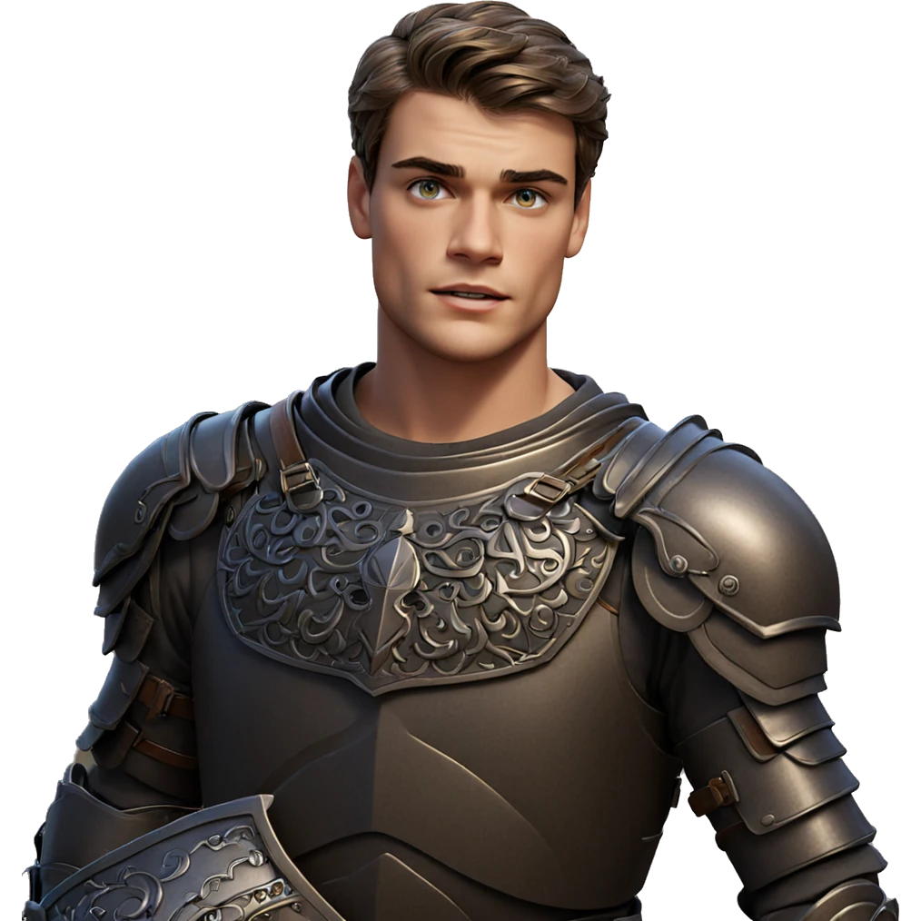 boy in armor outdoors emoji