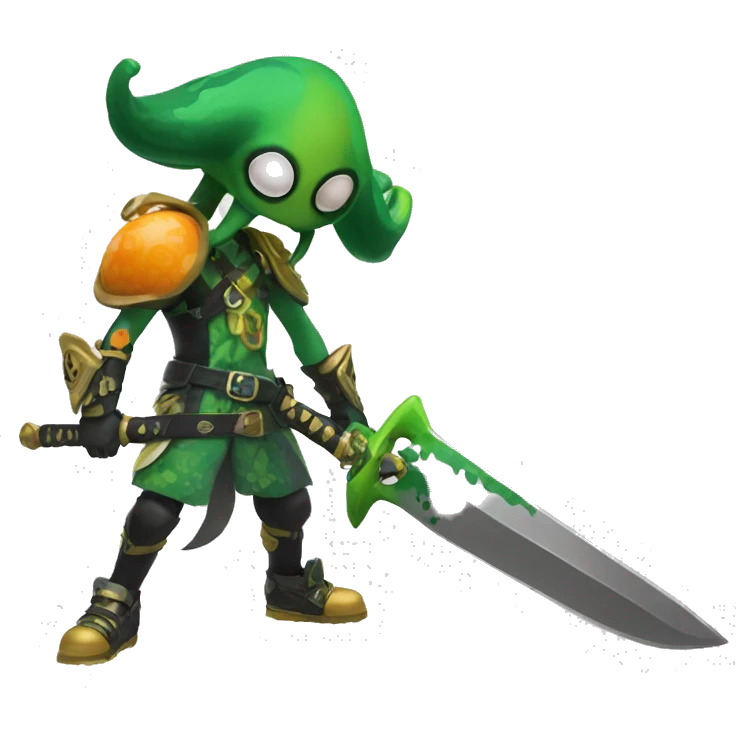 splatoon squid warrior sword emoji