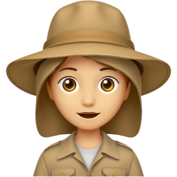 just safari hat no head emoji