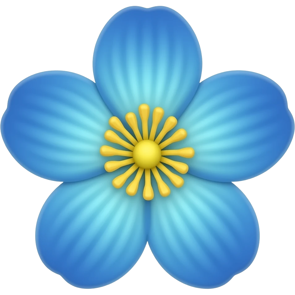 Flores blue emoji