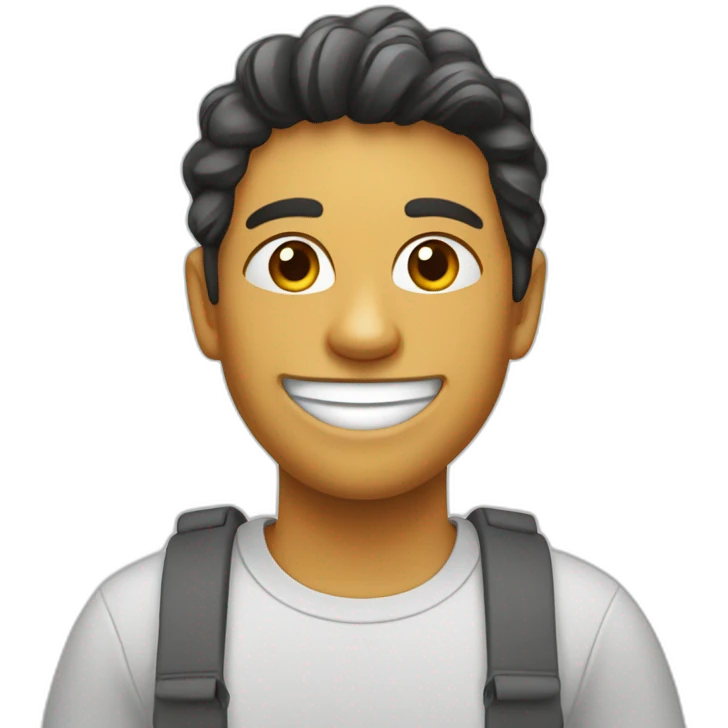 L'émoji sourire avec 2 bouches emoji