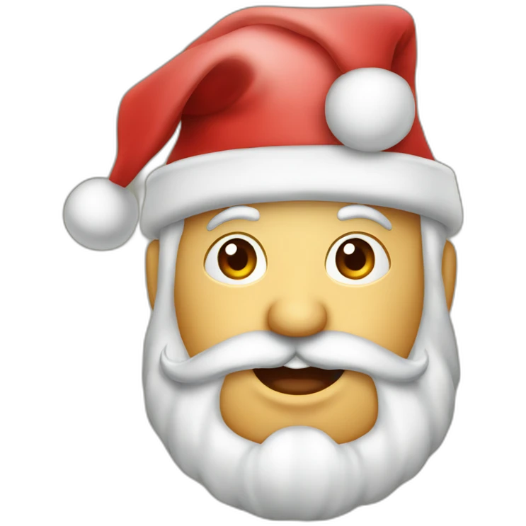 Gorro papá noel emoji