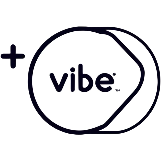 Cool vibey logo VIBE25 emoji