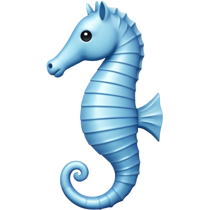 make a minimalist image of a sea horse and make it look like a J emoji