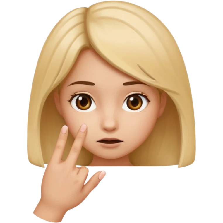 بنت حطه صوبعه في بقه emoji