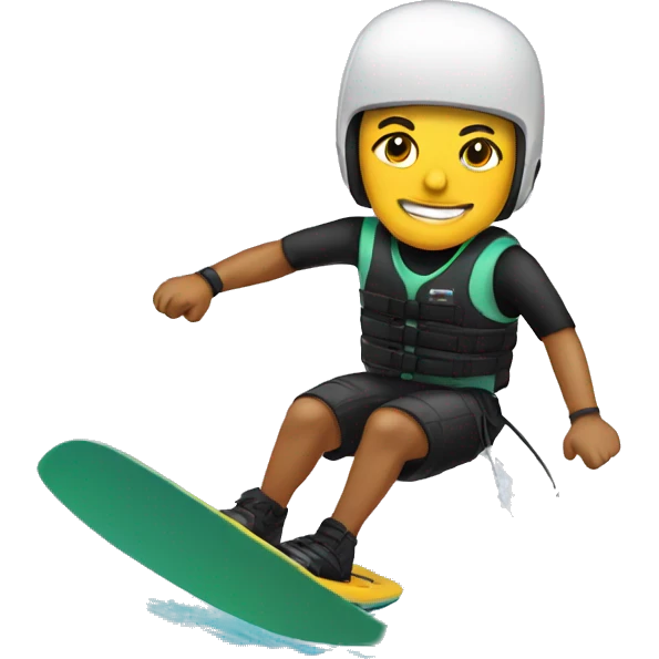 Wakeboard rider emoji