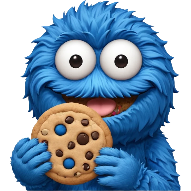 Cookie Monster Sesame Street emoji