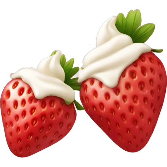 strawberries with cream emoji