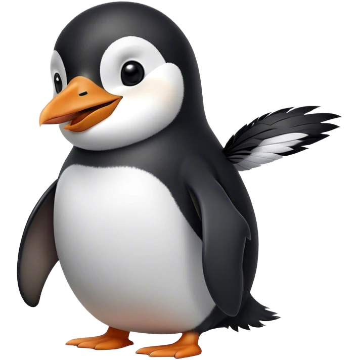 laughing penguin emoji