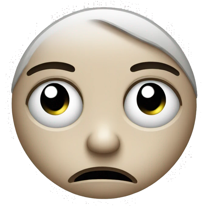 Sad face emoji