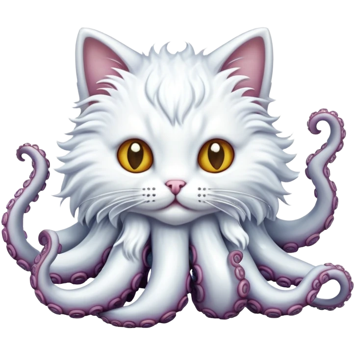 Кот с тентаклями emoji