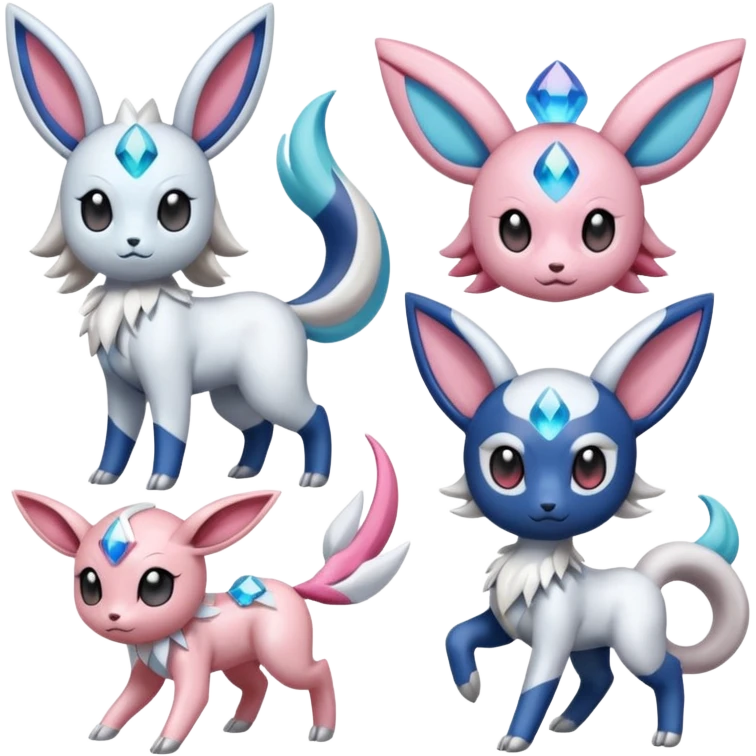 Palkia-Diancie-Absol-Sylveon-Jirachi-Meloetta-fusion  emoji