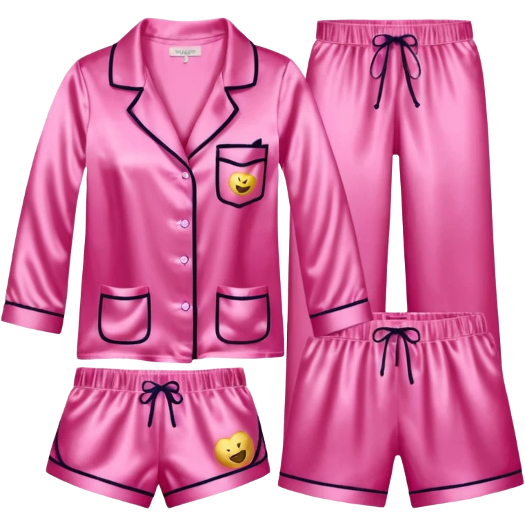 link victoria secret pajama set  emoji