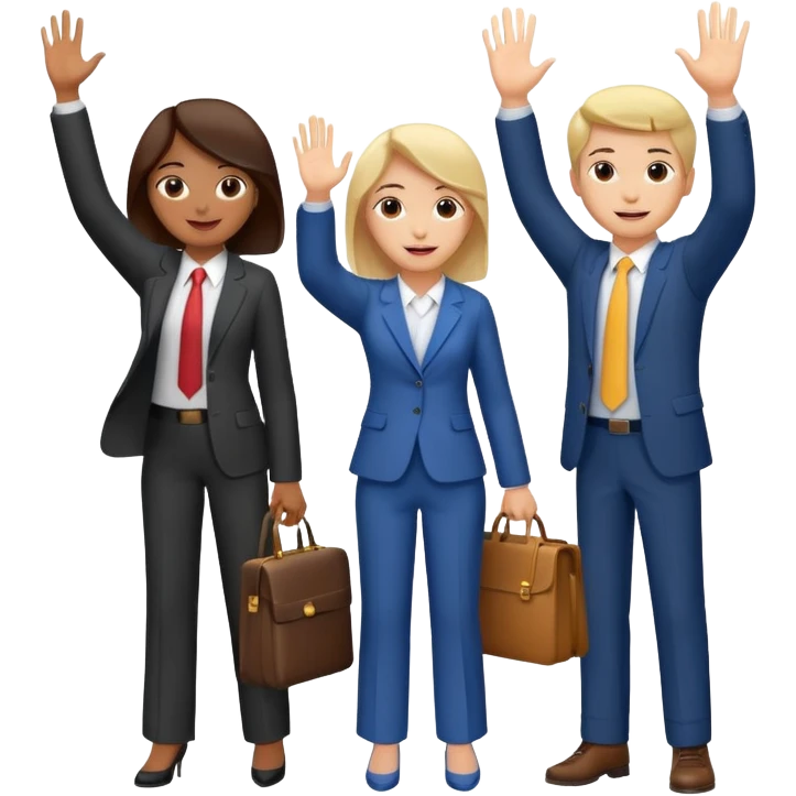 Please create an image of young people departing overseas for employment. emoji