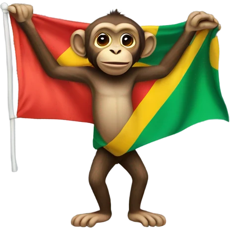 monkey, Africa flag emoji