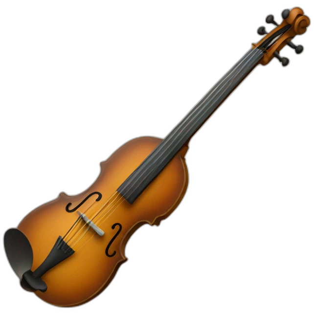 a two-stringed bowed instrument with a lower register emoji